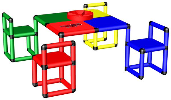 Spieltisch 4 Drehstühle