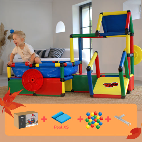 Evolution + Poolfolie XS + 500 Bälle + QUADRO Pro Schlüssel