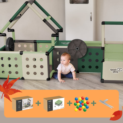 Evolution Home + Lochplattenset XXL Home + 500 Bälle + QUADRO Pro Schlüssel