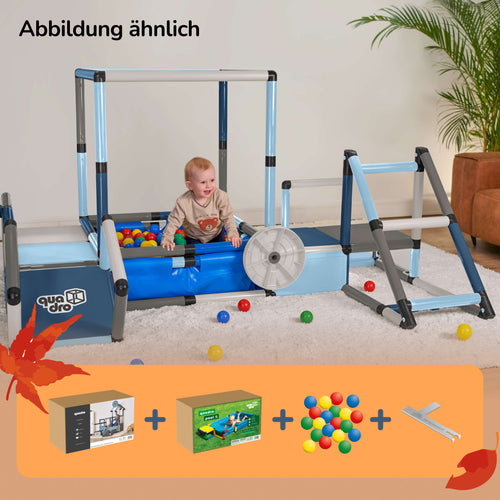 Evolution Home + Poolfolie XS + 500 Bälle + QUADRO Pro Schlüssel