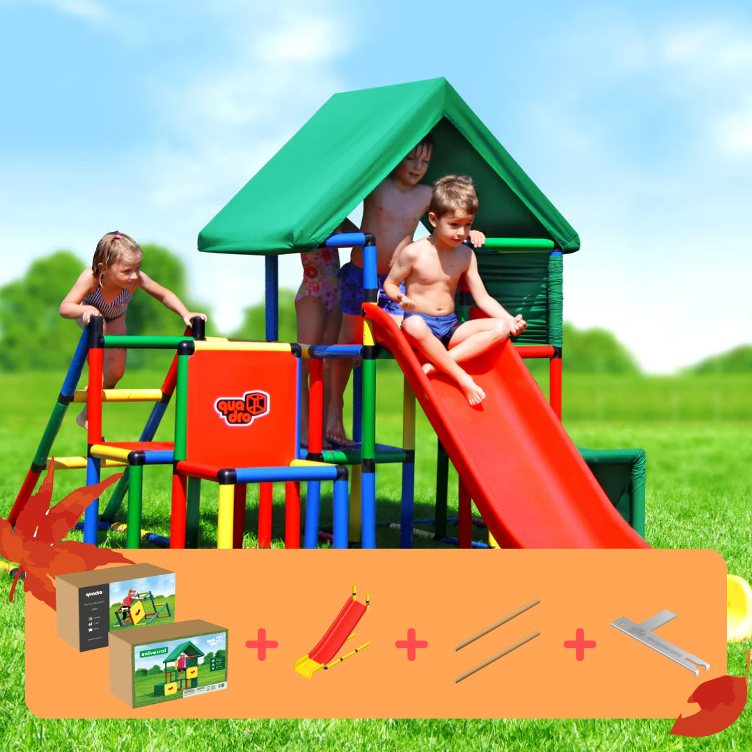 Universal + MyFirstQUADRO + Modularrutsche + 2x Holzprofil + QUADRO Pro Schlüssel