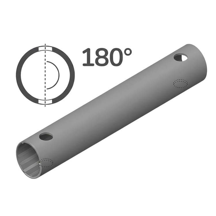 Tube de 35 cm à 180° (4 trous)