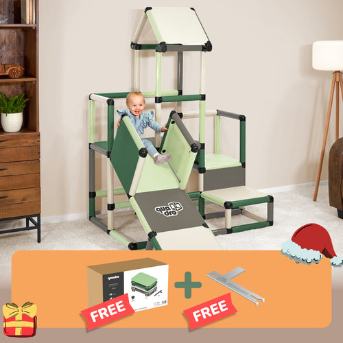 Kletterpyramide Mint + Upgrade Kit Mint + Halbplattenset L Mint + QUADRO Pro Schlüssel