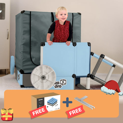 Evolution Petrol + Cube Cover + Lochplattenset L Petrol + QUADRO Pro Schlüssel