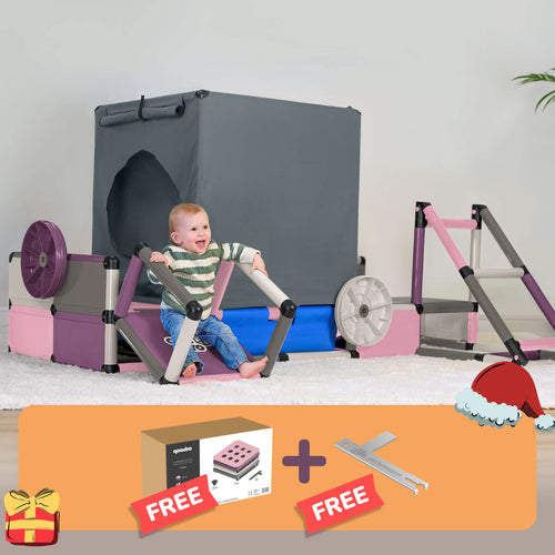 Evolution Berry + Poolfolie XS + 500 Bälle + PlayCube + Lochplattenset XXL Berry + QUADRO Pro Schlüssel