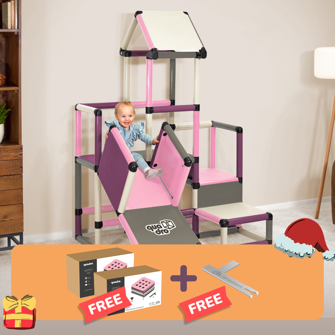 Kletterpyramide Berry + Upgrade Kit Berry + 2x Lochplattenset S Berry + QUADRO Pro Schlüssel