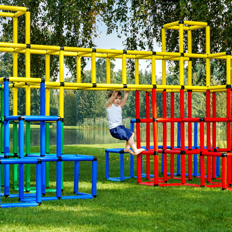 Ultra Kletterpyramide Extreme mit schwebendem Klettertunnel