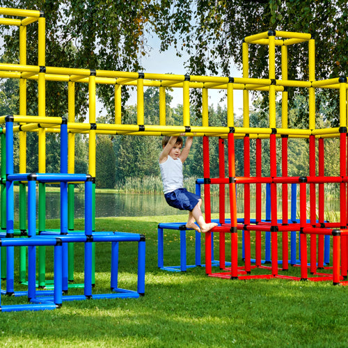 Ultra Kletterpyramide Extreme mit schwebendem Klettertunnel