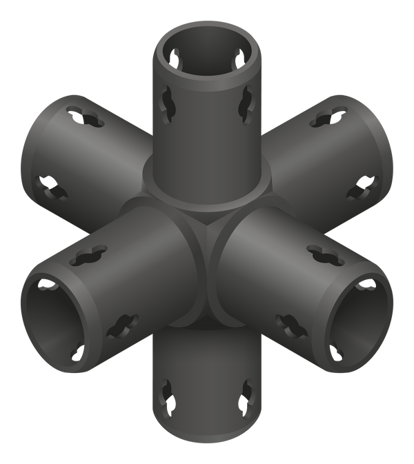 Raccord spatial à 6 branches