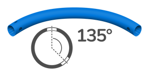 Bogenrohr 135° (3 Löcher)