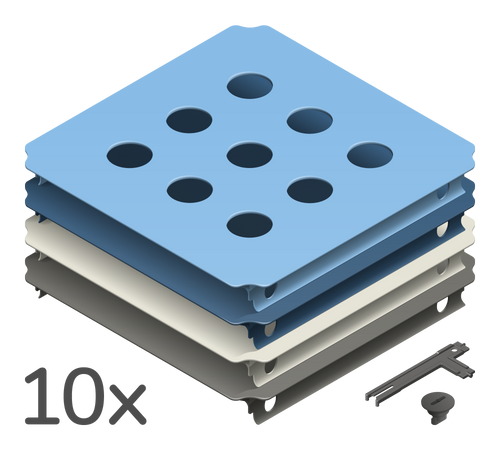 Lochplattenset XXL Home Petrol (Refurbished)