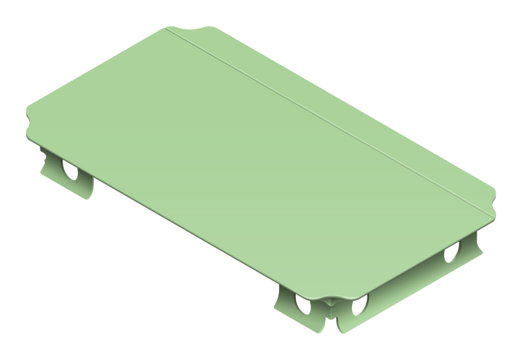 Platte 40 × 20 cm