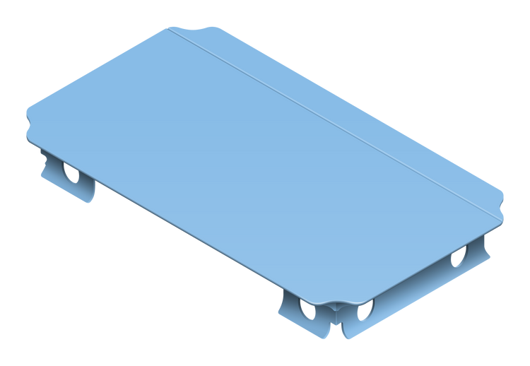 Platte 40 × 20 cm