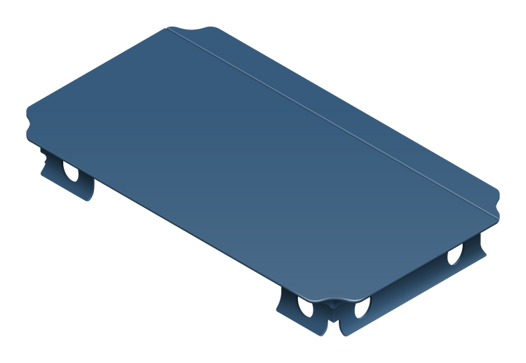 Platte 40 × 20 cm