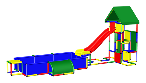 Universal + Modularrutsche + Pool XXL