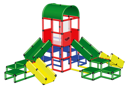 Mega Spielturm mit Krabbelbrücken