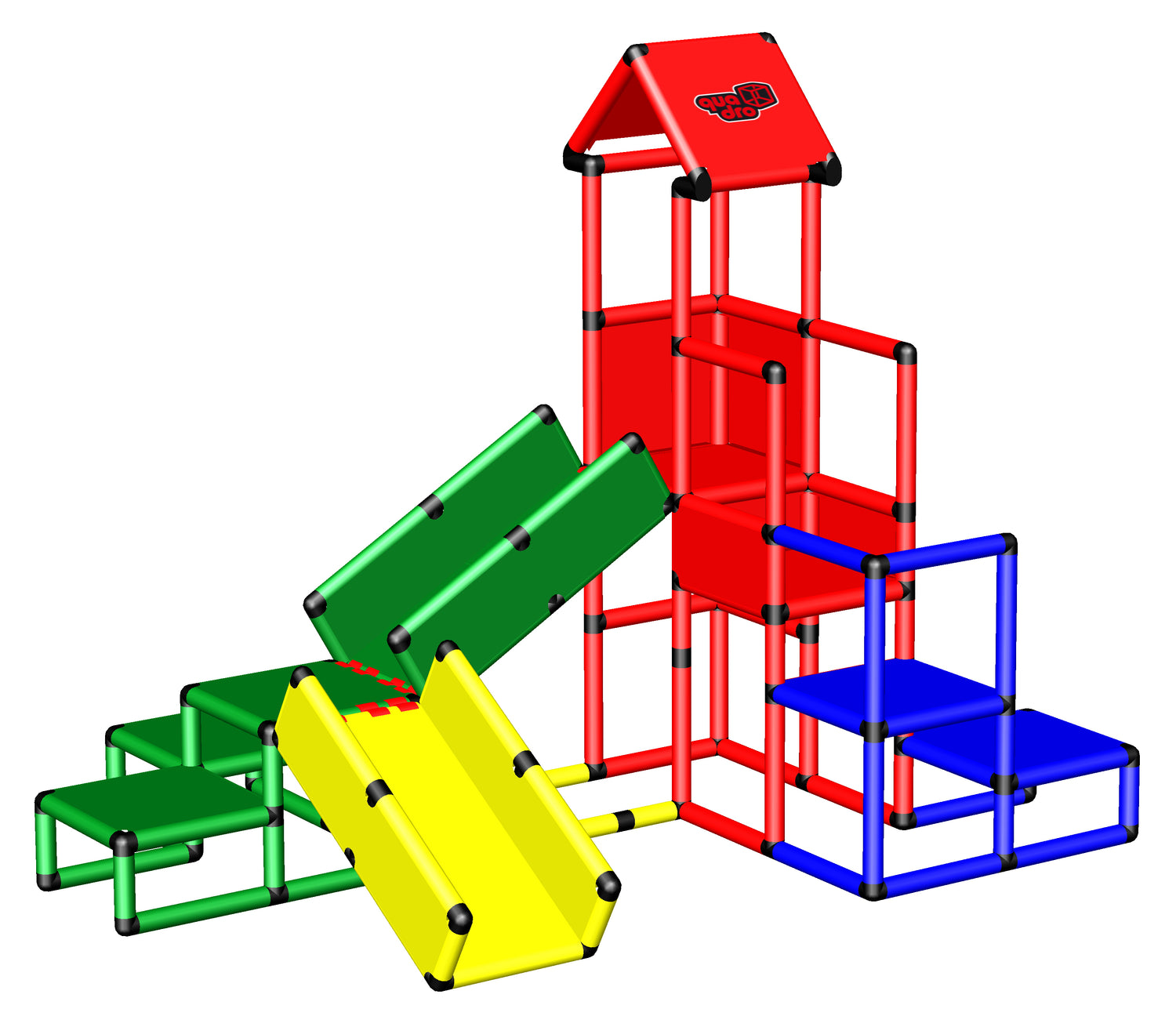 Spielturm mit Krabbelbrücken