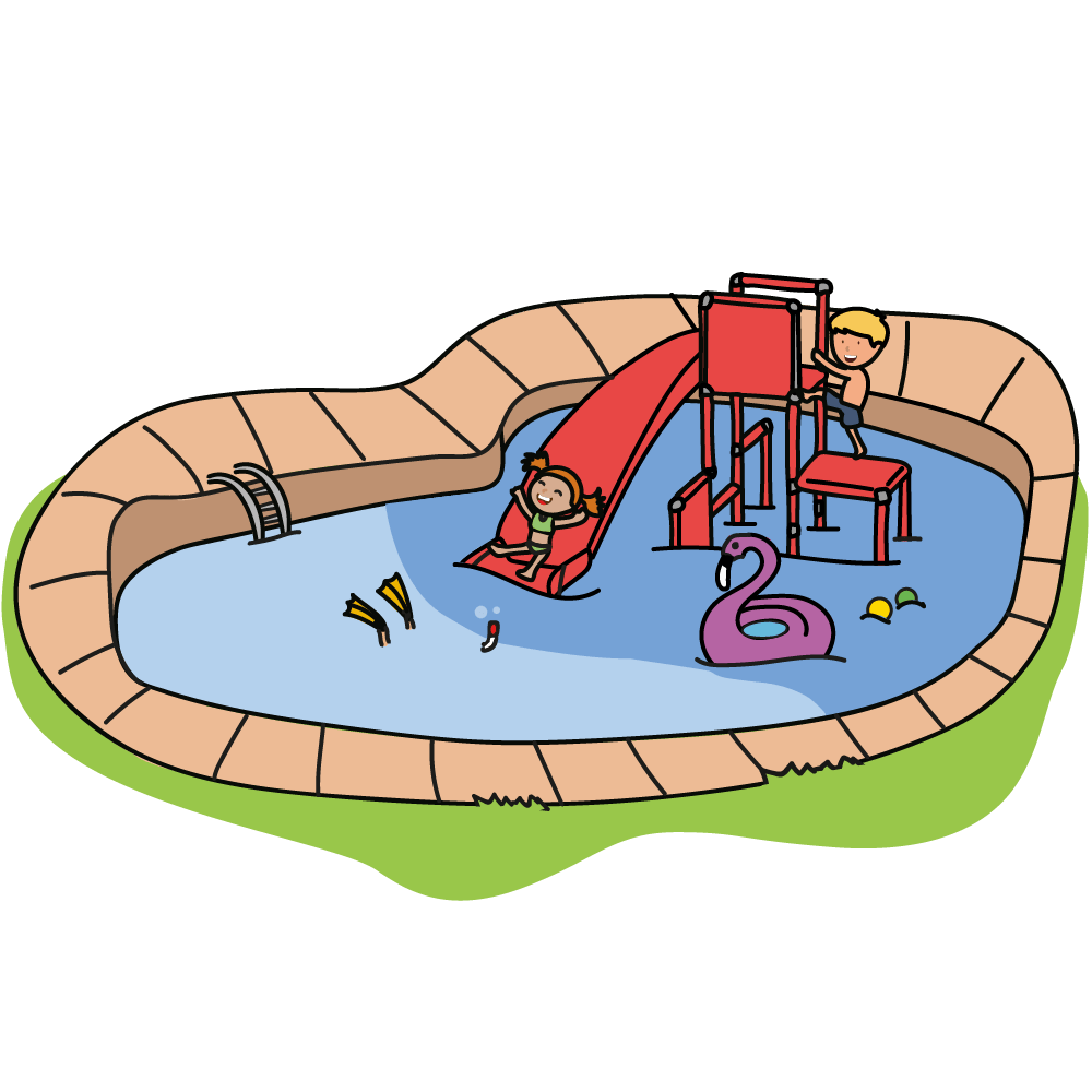 5. Tons of fun in the pool too!